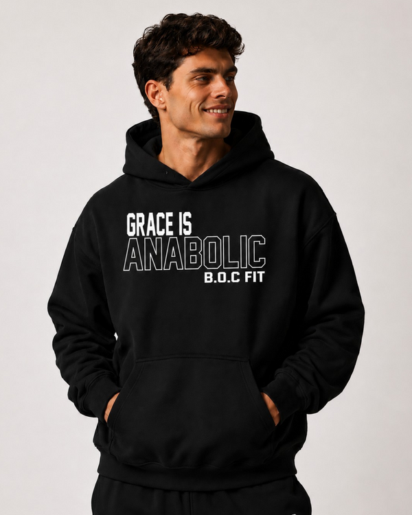 Grace Is Anabolic Heavyweight Hoodie