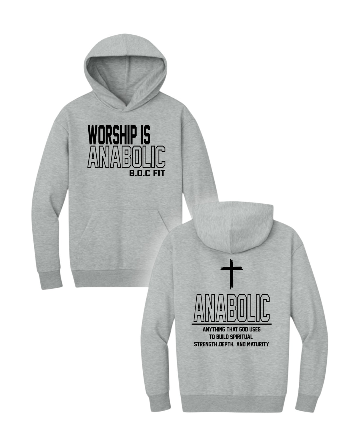 Worship Is Anabolic Heavyweight Hoodie