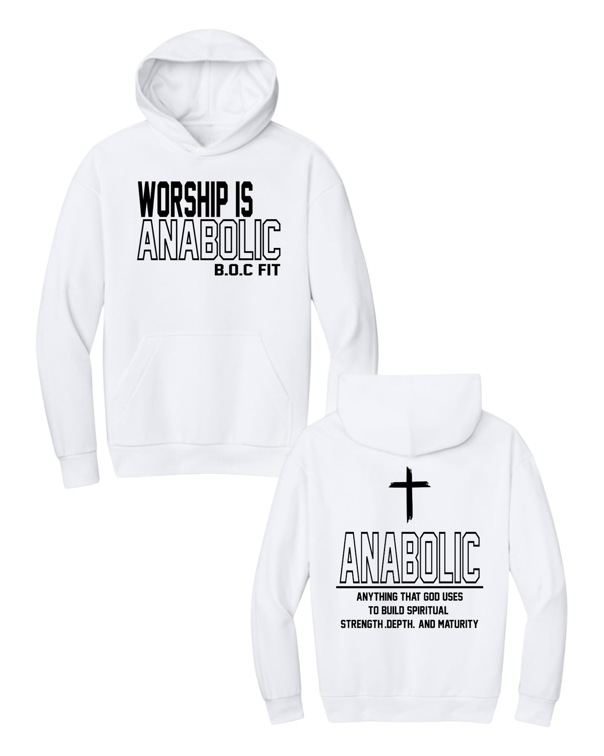 Worship Is Anabolic Heavyweight Hoodie