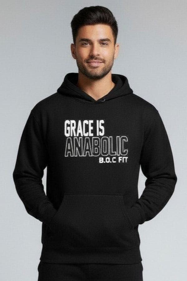 Grace Is Anabolic Heavyweight Hoodie