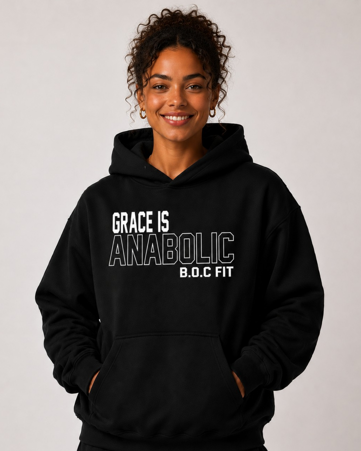 Grace Is Anabolic Heavyweight Hoodie