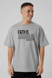 Faith Is Anabolic Oversized Tee