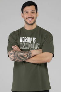 Worship Is Anabolic Oversized Tee